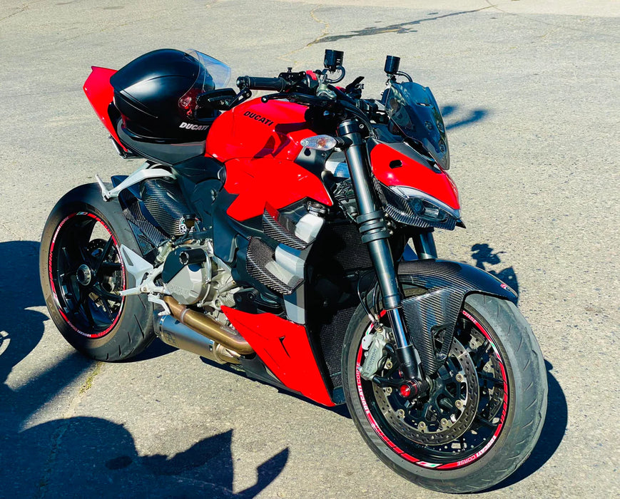 Ducati Streetfighter V4 2020+ Carbon Fiber Headlight Under Fairing