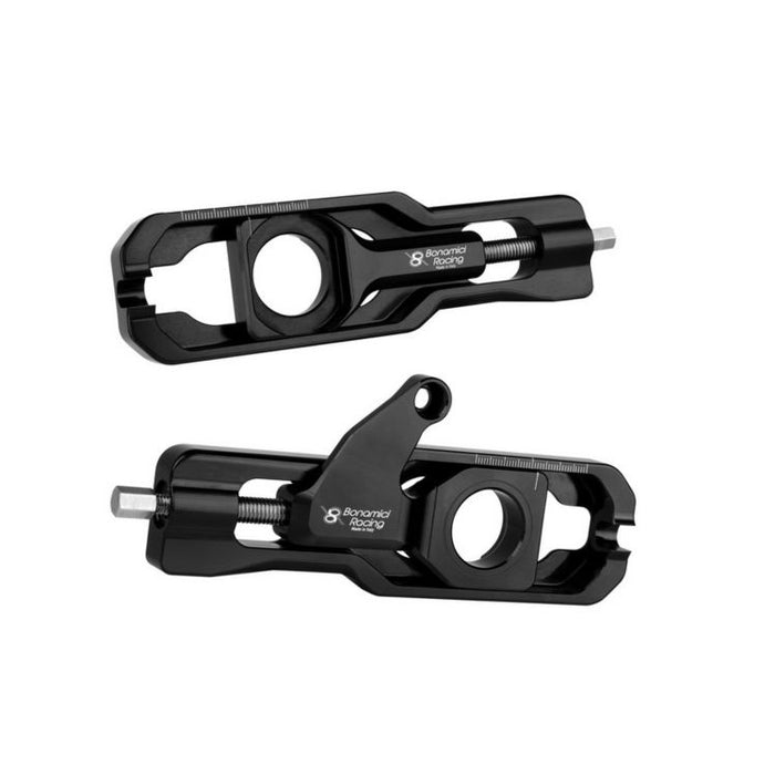 Kawasaki ZX6R (24+) Chain Adjuster with caliper support - BLACK