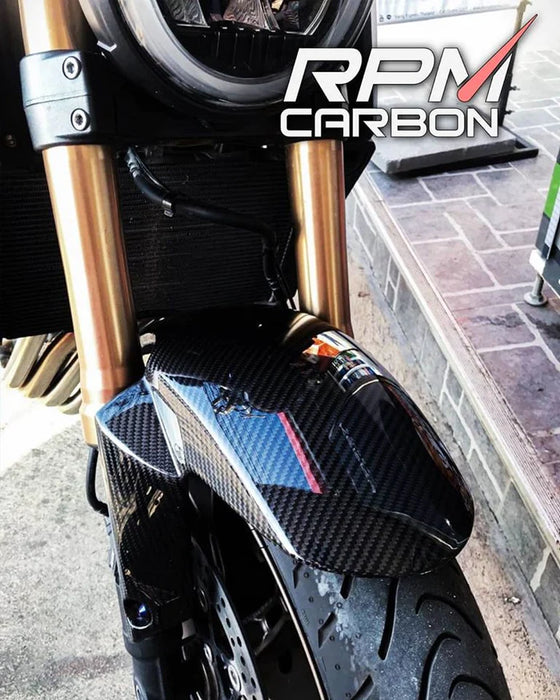 HONDA CBR650R CB650R 2019+ CARBON FIBER FRONT FENDER HUGGER MUDGUARD