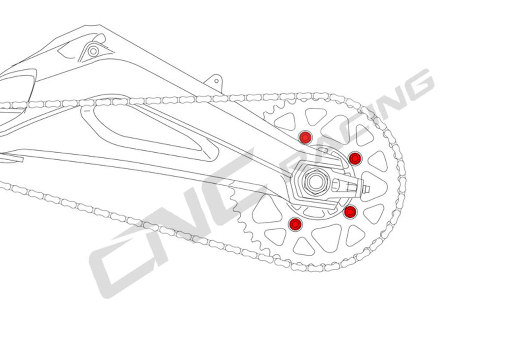 REAR SPROCKET NUTS M10X1.0