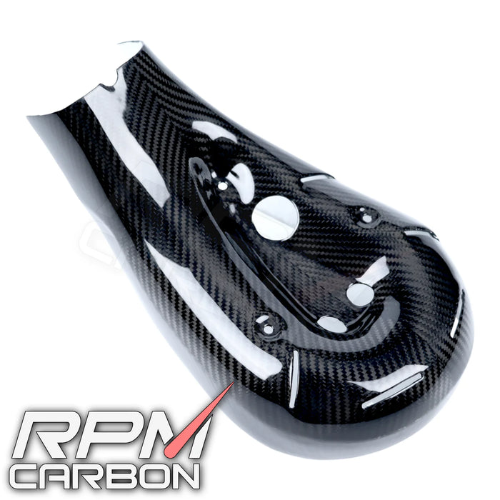 Ducati Panigale 899 1199 2012+ Carbon Fiber exhaust cover (stock)