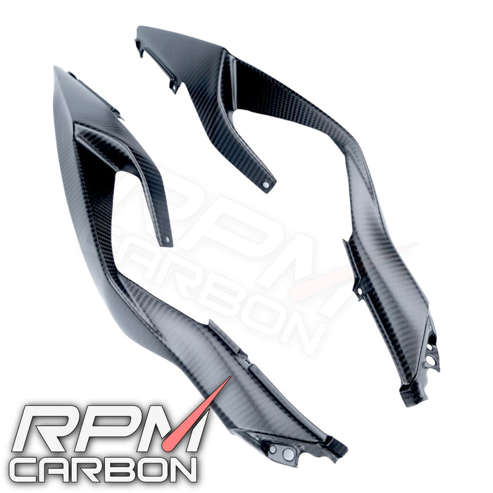 KAWASAKI ZX-6R 2019+ CARBON FIBER REAR SEAT SIDE PANELS