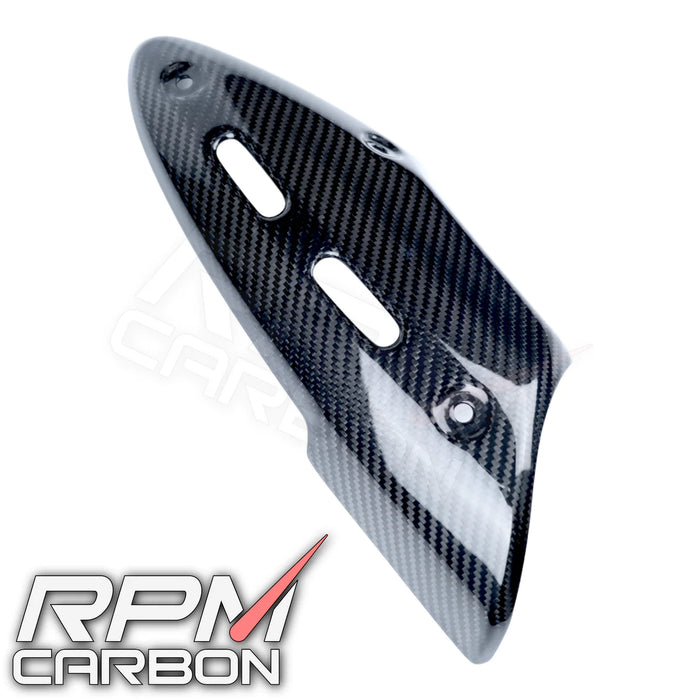 Ducati Diavel 2011+ Carbon Fiber Exhaust Cover (OEM Exhaust)