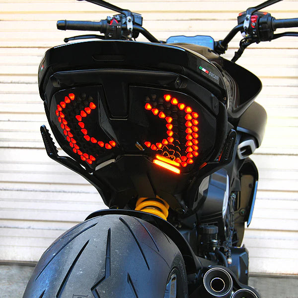 Ducati Diavel V4 Rear Turn Signals w/Side Mount License Plate (2023-Present)