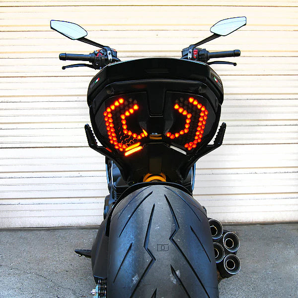 Ducati Diavel V4 Rear Turn Signals w/Side Mount License Plate (2023-Present)