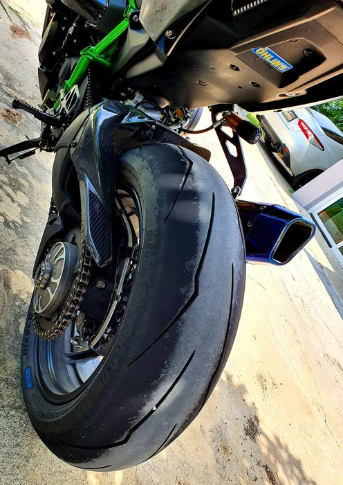 KAWASAKI H2 2015+ CARBON FIBER REAR FENDER/CHAIN GUARD