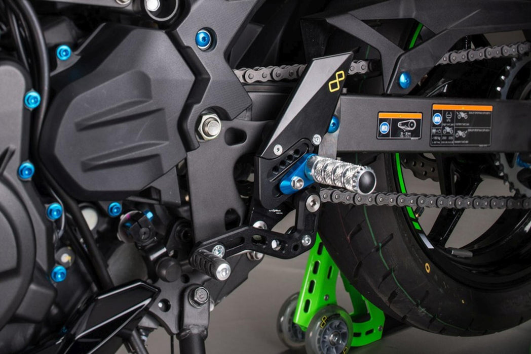 KAWASAKI NINJA 400 2018-2023 Adjustable Rearsets