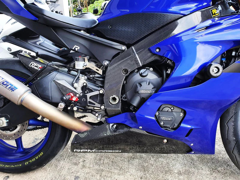 YAMAHA R6 2017+ CARBON FIBER FRAME COVERS PROTECTORS