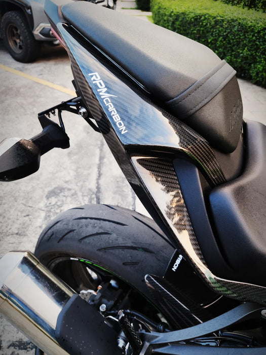 KAWASAKI ZX-6R 2019+ CARBON FIBER REAR SEAT SIDE PANELS