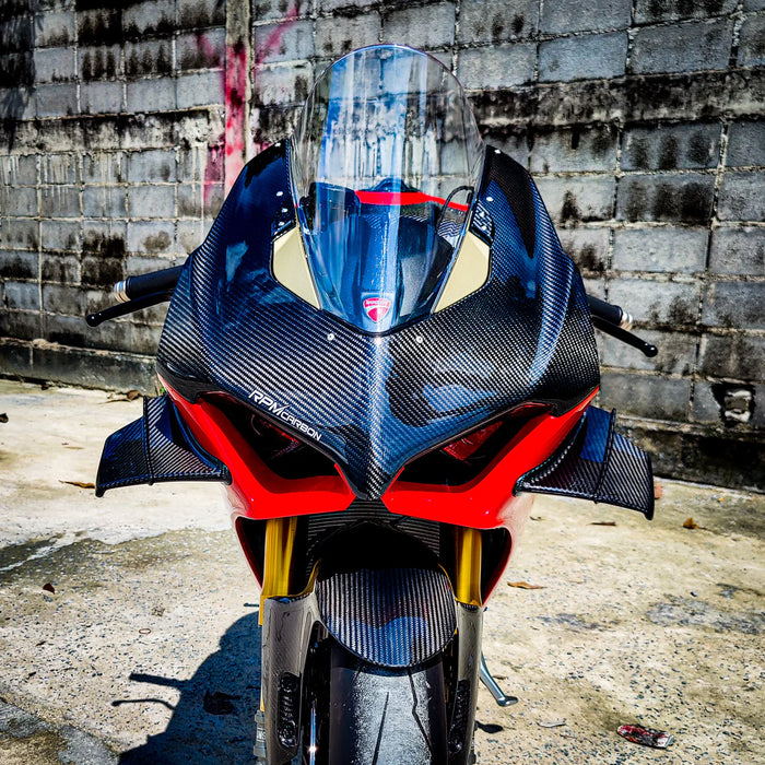 DUCATI PANIGALE V4 2020-2021 CARBON FIBER WINGLETS (OEM DESIGN)