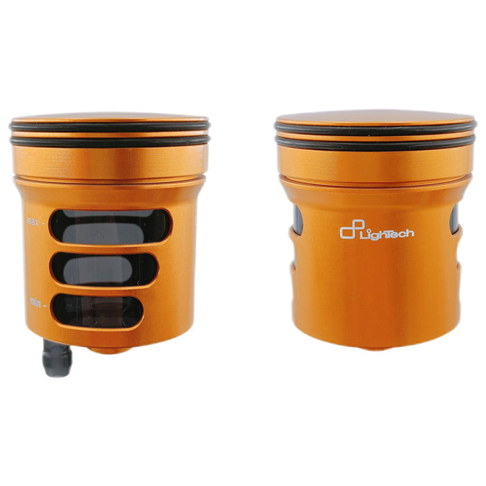 Fluid tank for brake and clutch with aluminium body and side spout 30ml
