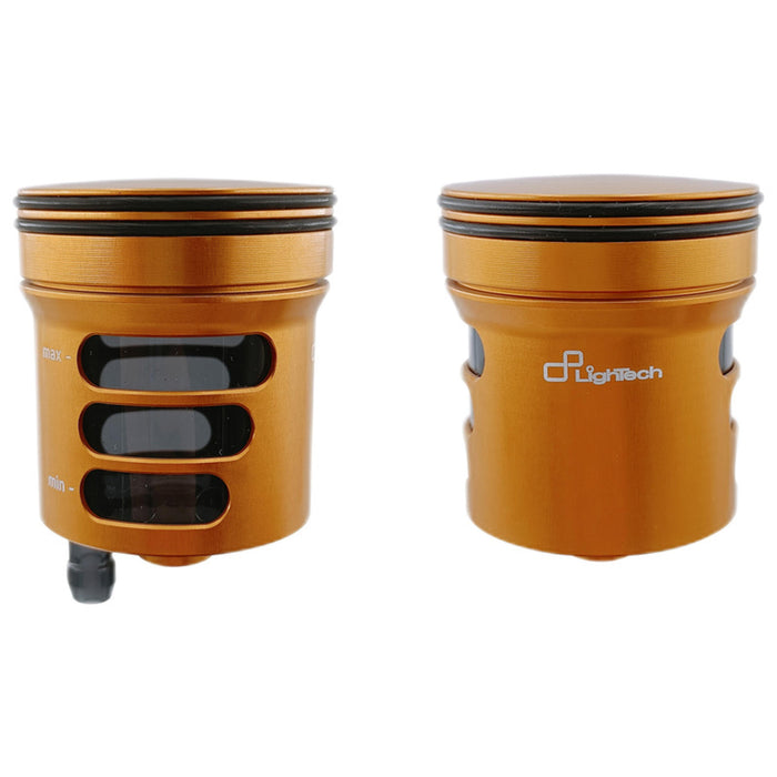 Fluid tank for brake and clutch with aluminium body and side spout 30ml