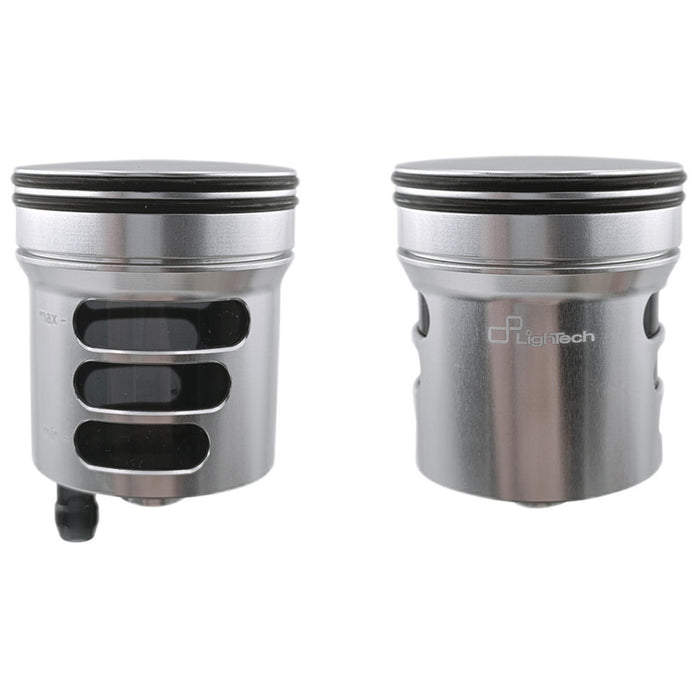 Fluid tank for brake and clutch with aluminium body and side spout 30ml