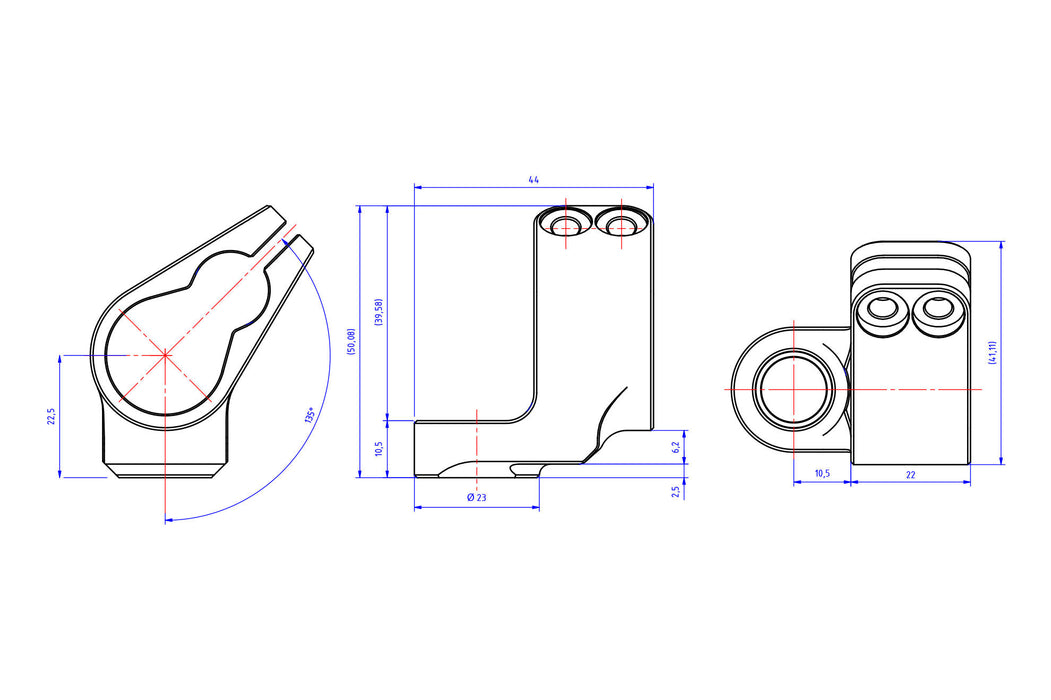 Clamp for Steering damper Ohlins