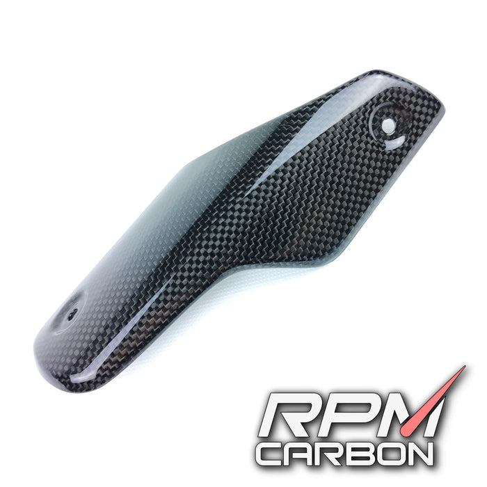 DUCATI PANIGALE/STREETFIGHTER V4 2018+ CARBON FIBER EXHAUST COVER SMALL (AKRAPOVIC)