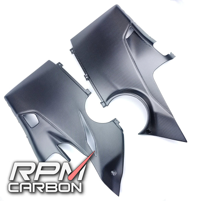DUCATI PANIGALE V4 2018-2021 CARBON FIBER LOWER SIDE FAIRINGS OEM