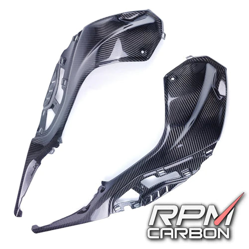 BMW S1000RR 2020+ CARBON FIBER TANK SIDE PANELS (OEM VERSION)