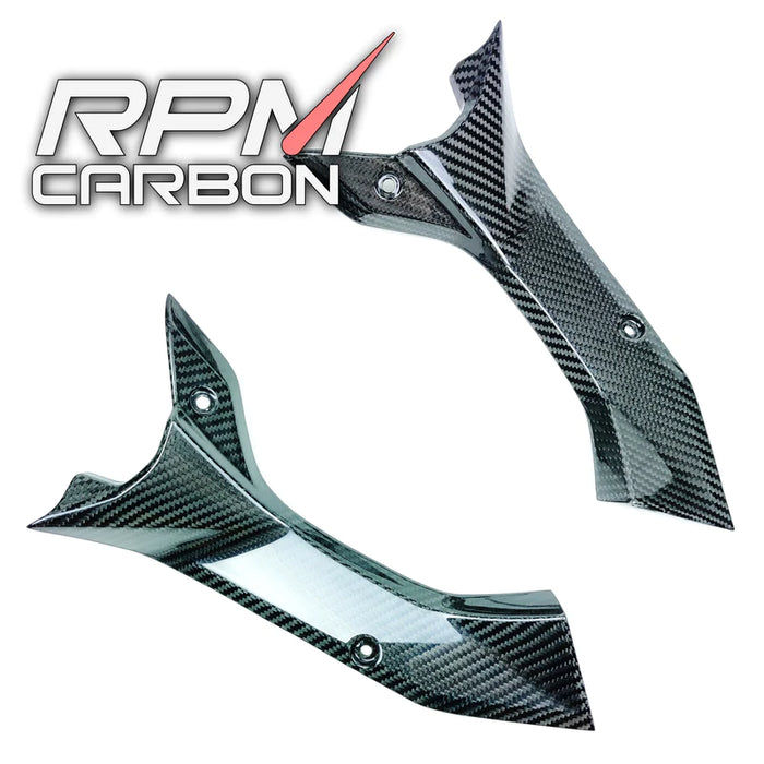 YAMAHA R6 2017+ CARBON FIBER DASH PANEL SIDE COVERS