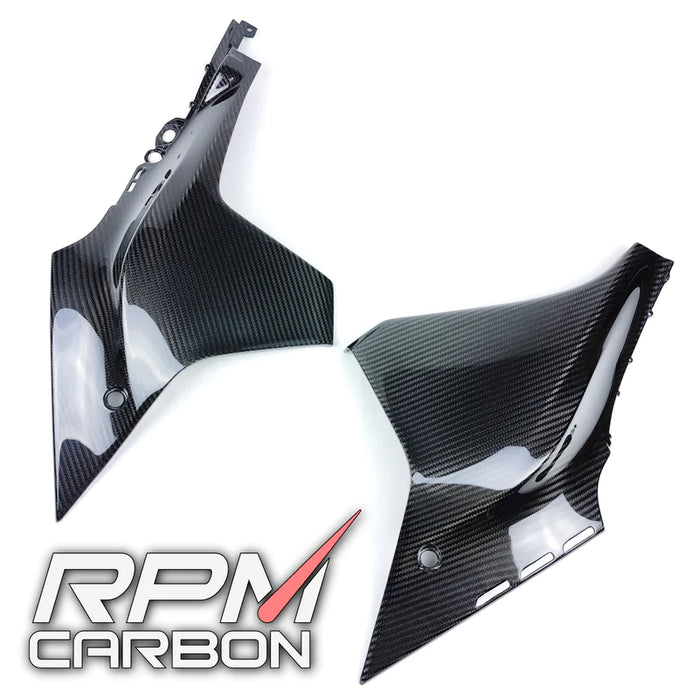 YAMAHA R1 R1M 2020+ CARBON FIBER UPPER SIDE PANELS FAIRINGS