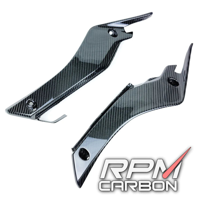 YAMAHA R1 R1M 2015-19 CARBON FIBER UPPER FRAME COVERS