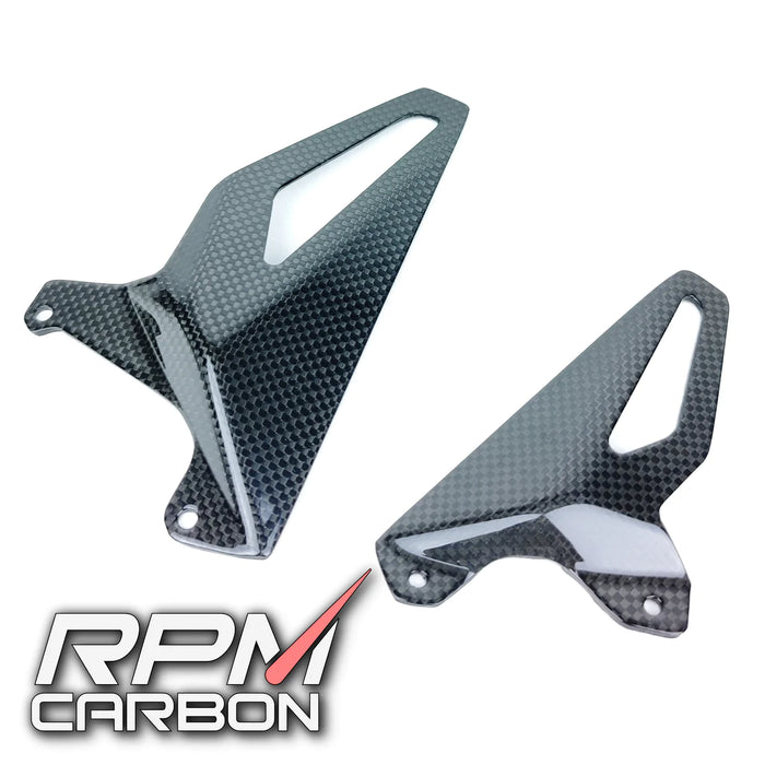 DUCATI PANIGALE V4 2018+ CARBON FIBER HEEL GUARDS