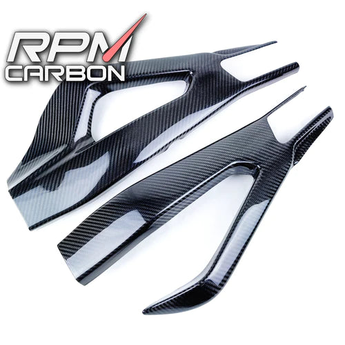 BMW S1000RR 2020+ CARBON FIBER SWINGARM COVERS PROTECTORS STYLE A