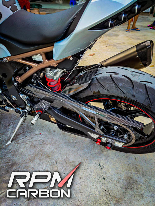 BMW S1000RR 2020+ CARBON FIBER REAR FENDER / CHAIN GUARD