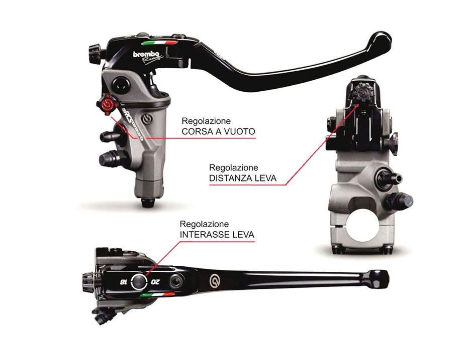 Brembo Radial master cylinder PR 19x18-20 RCS19 Corsa Corta (Brake)