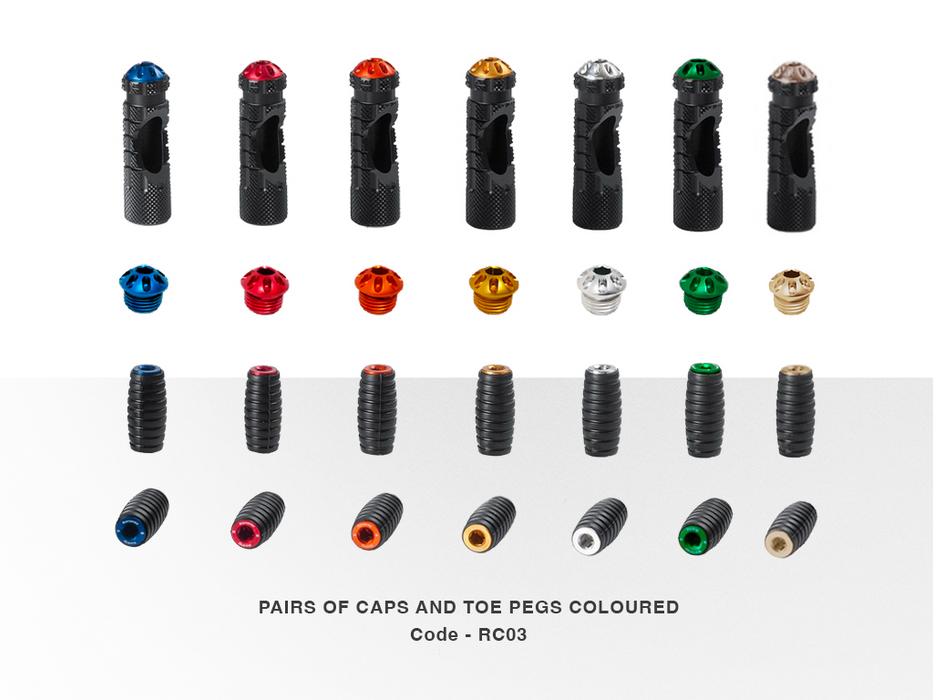 Pair of caps and frontpegs