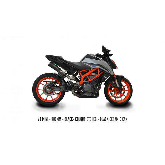 KTM 390 DUKE/RC 2013+ Hi Slung Decat Exhaust System