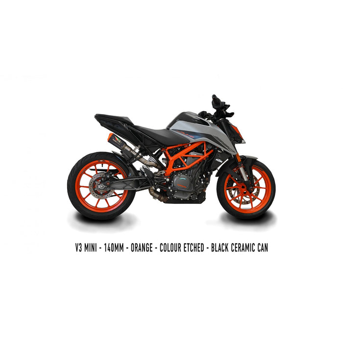 KTM 390 DUKE/RC 2013+ Hi Slung Decat Exhaust System