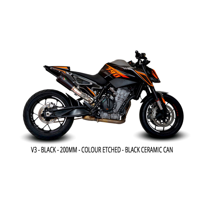 KTM 790 DUKE 2018+ Hi Slung Decat Exhaust System