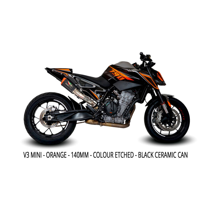 KTM 790 2018-2023/890 DUKE 2020-2024 Hi Slung Decat Exhaust System
