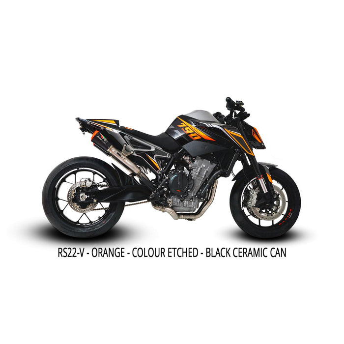 KTM 790/890 DUKE 2018+ RS22 Underseat Decat Exhaust System