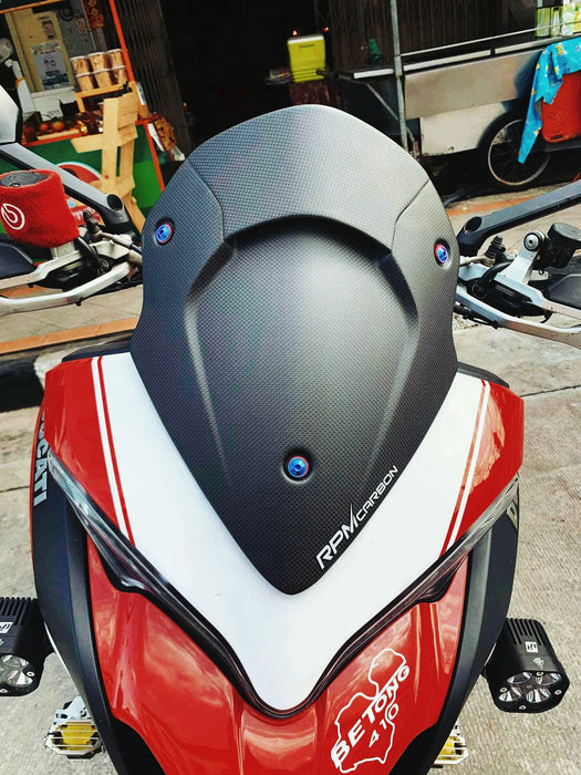 Ducati Multistrada 950 1200 1260 1200 1260 Enduro 2017+ Carbon Fiber Windshield