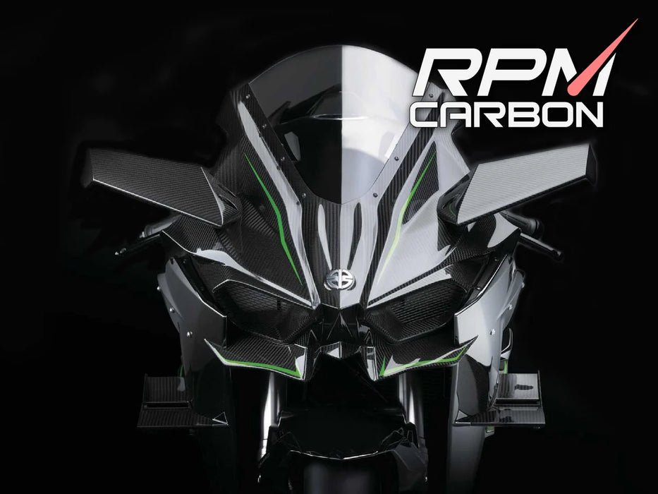 KAWASAKI H2 2015+ CARBON FIBER UPPER WINGLETS
