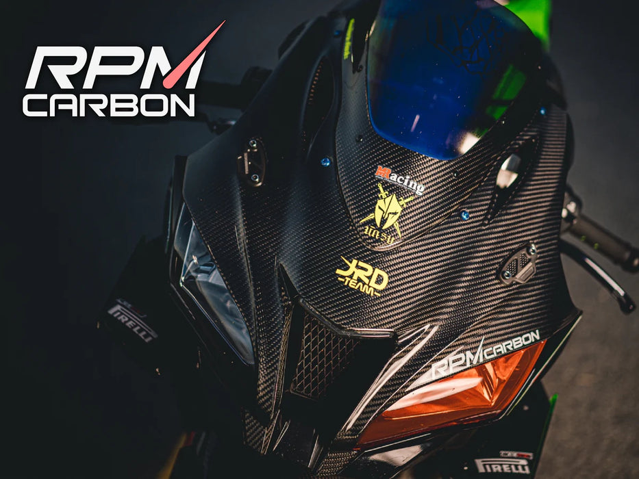 KAWASAKI ZX-10R 2016-2020 CARBON FIBER FRONT FAIRING COWL