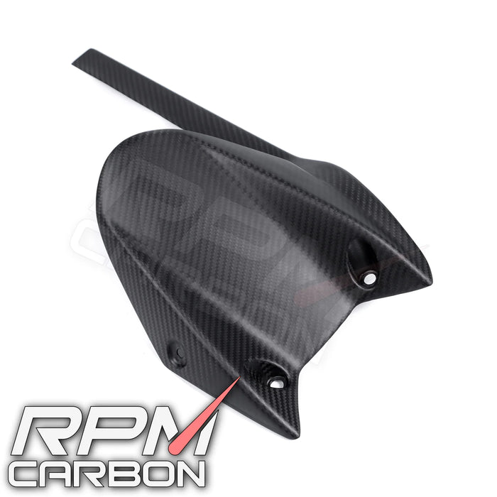 TRIUMPH STREET TRIPLE 765 2017+ CARBON FIBER REAR FENDER HUGGER / CHAIN GUARD