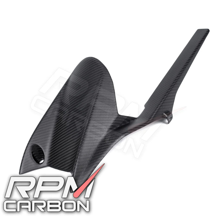 TRIUMPH STREET TRIPLE 765 2017+ CARBON FIBER REAR FENDER HUGGER / CHAIN GUARD