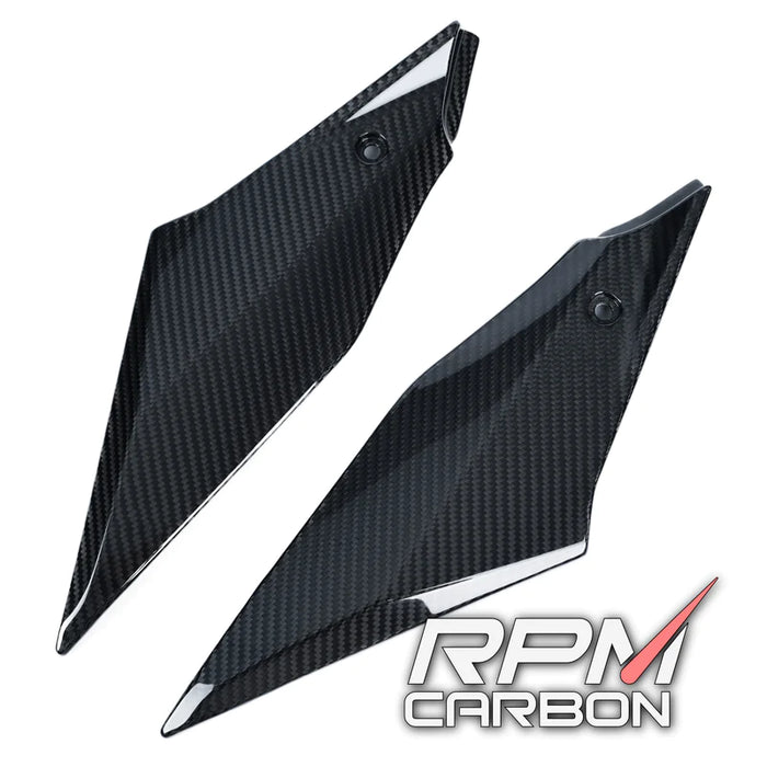 YAMAHA R1 R1M 2015+ CARBON FIBER TANK KNEE GRIP SIDE PANELS