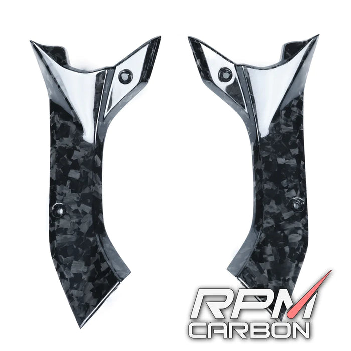 YAMAHA R6 2017+ CARBON FIBER DASH PANEL SIDE COVERS